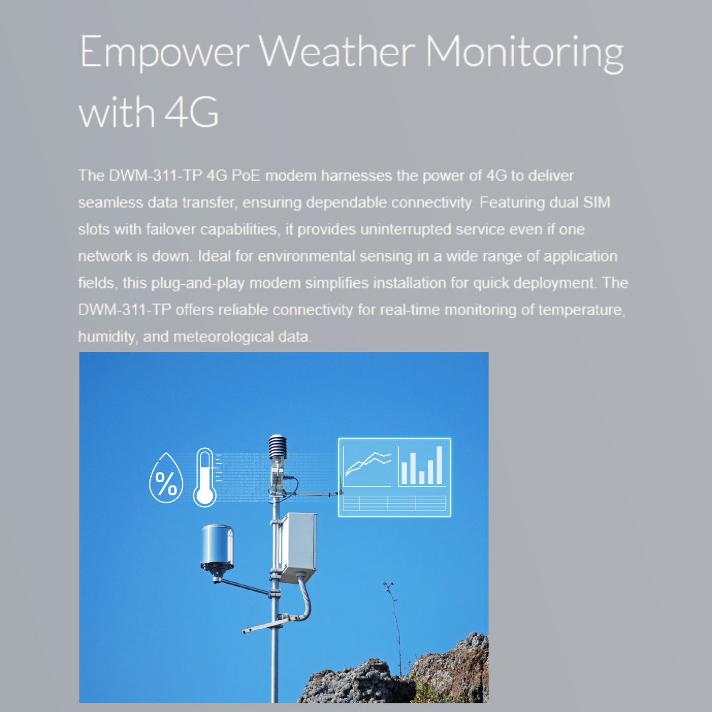4G M2M PoE Modem | DWM-311-TP