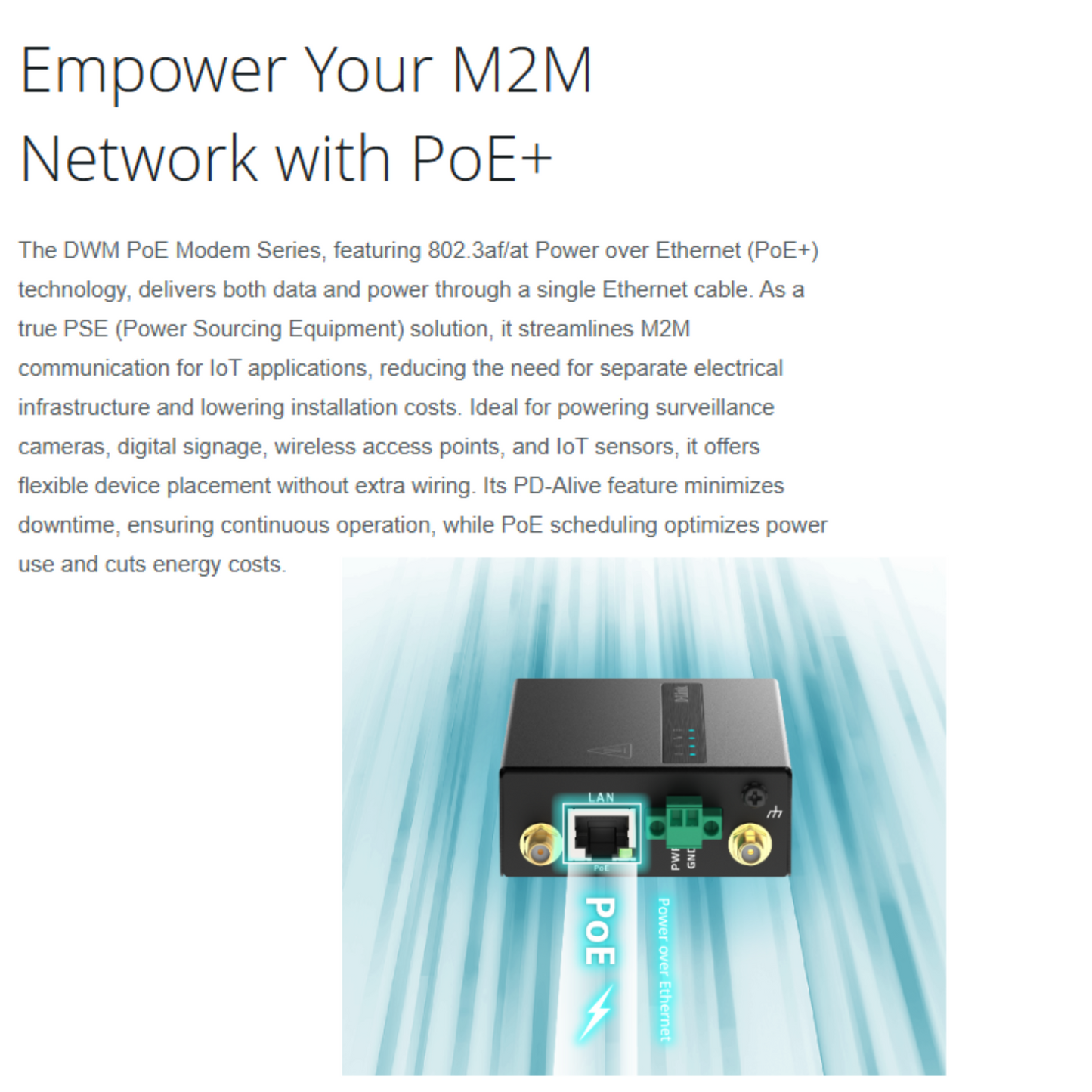 5G M2M PoE Modem | DWM-311-GP