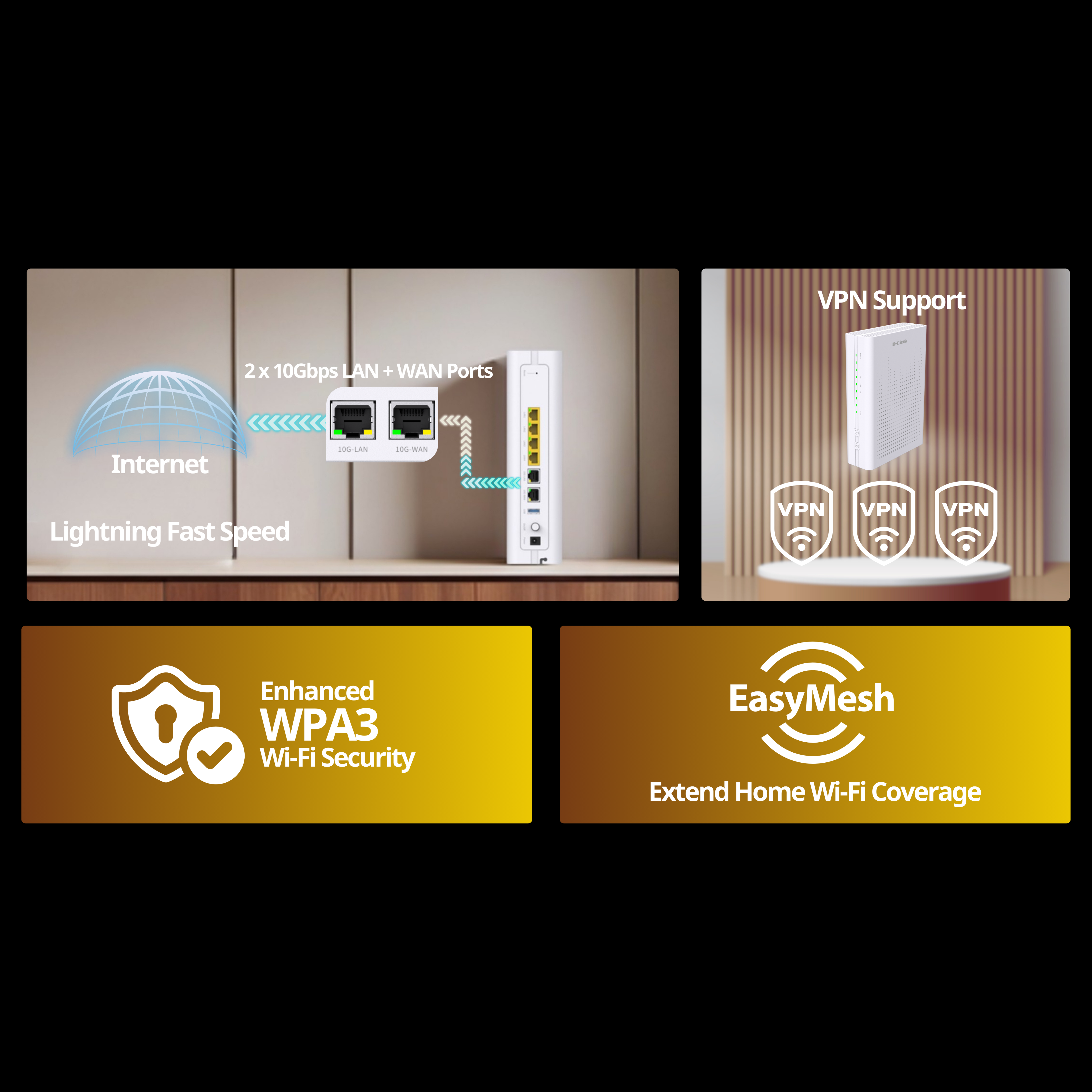 BE7200 Dual Band 10G Wi-Fi 7 EasyMesh Router