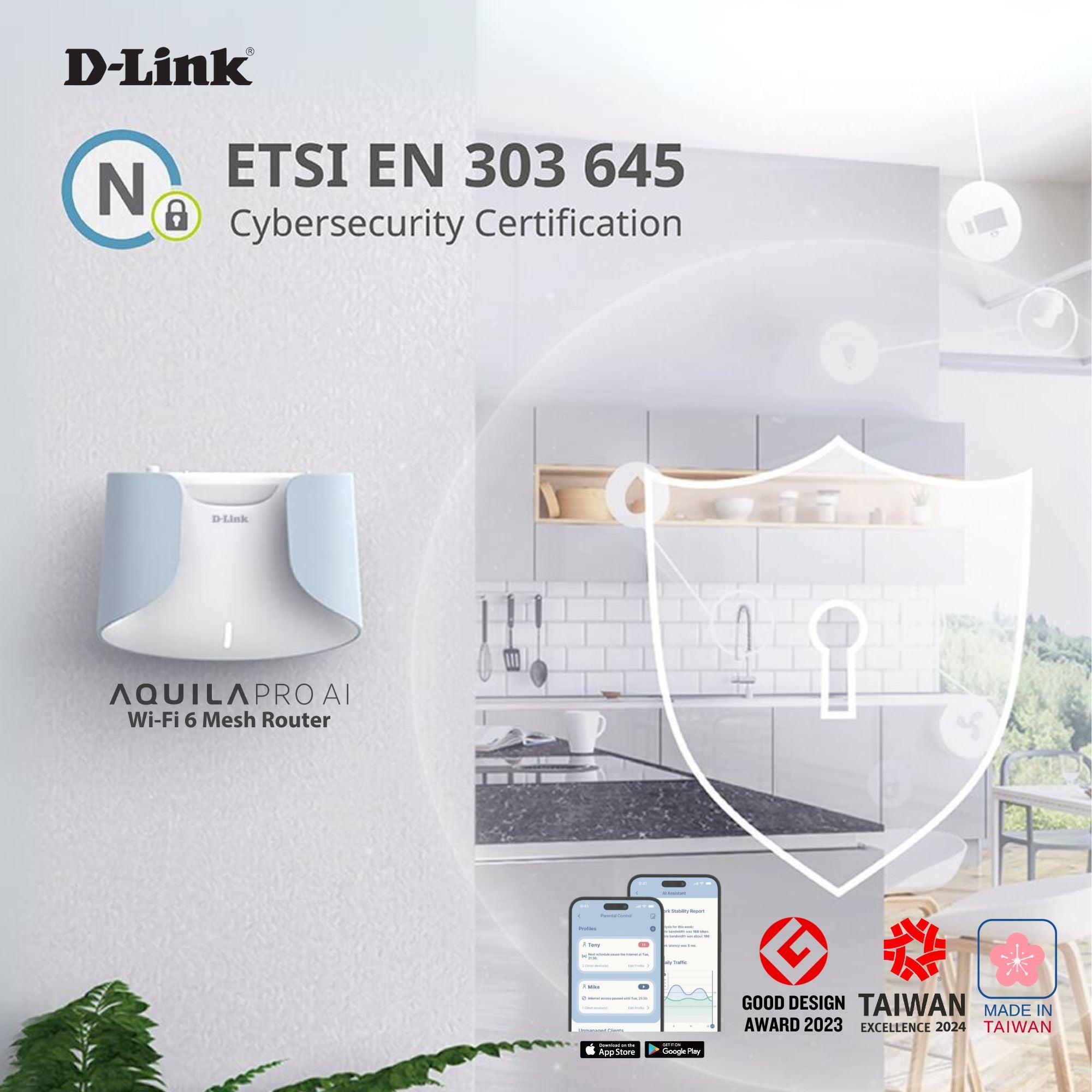 AX3000 Wi-Fi 6 Wireless Mesh Router