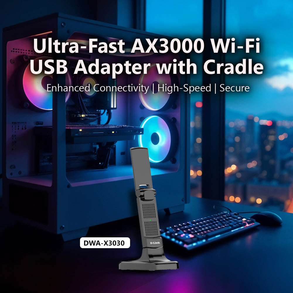 Wireless AX3000 Wi-Fi 6 High Gain USB 3.0 Adapter | DWA-X3030