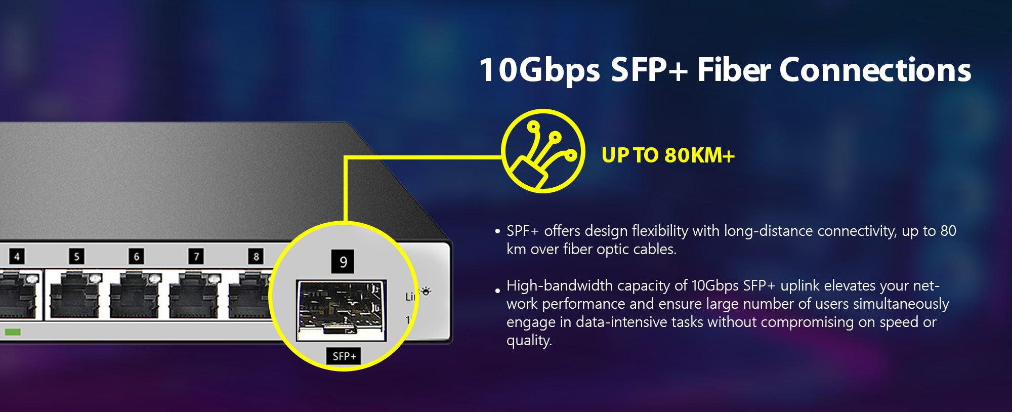 9-Port 2.5G/10G Multi-Gigabit (MG) Desktop Switch | DMS-F109XS
