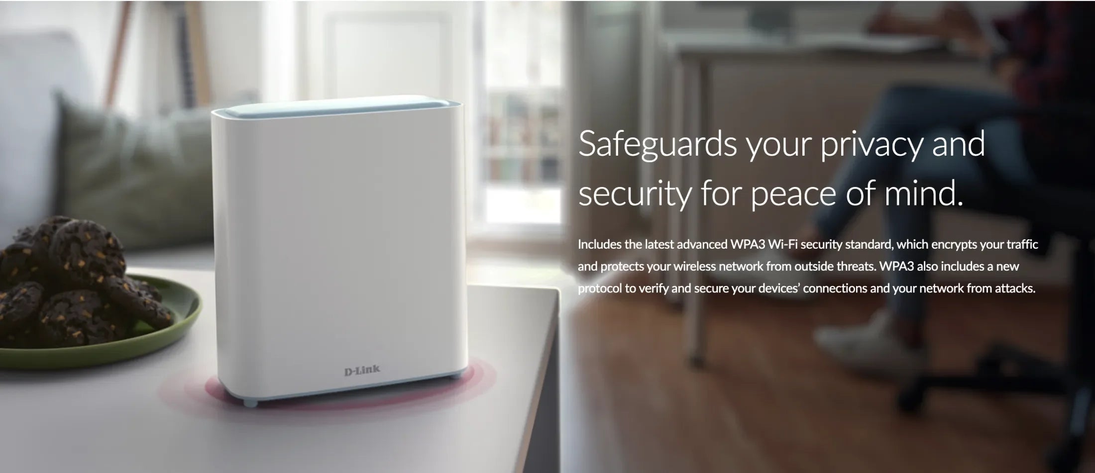 D-Link Eagle Pro AI AX3200 WiFi 6 Mesh Router | Wireless 6 | Expandable Mesh | High-Performance, Feature Rich, AI Enabled - Parental Controls