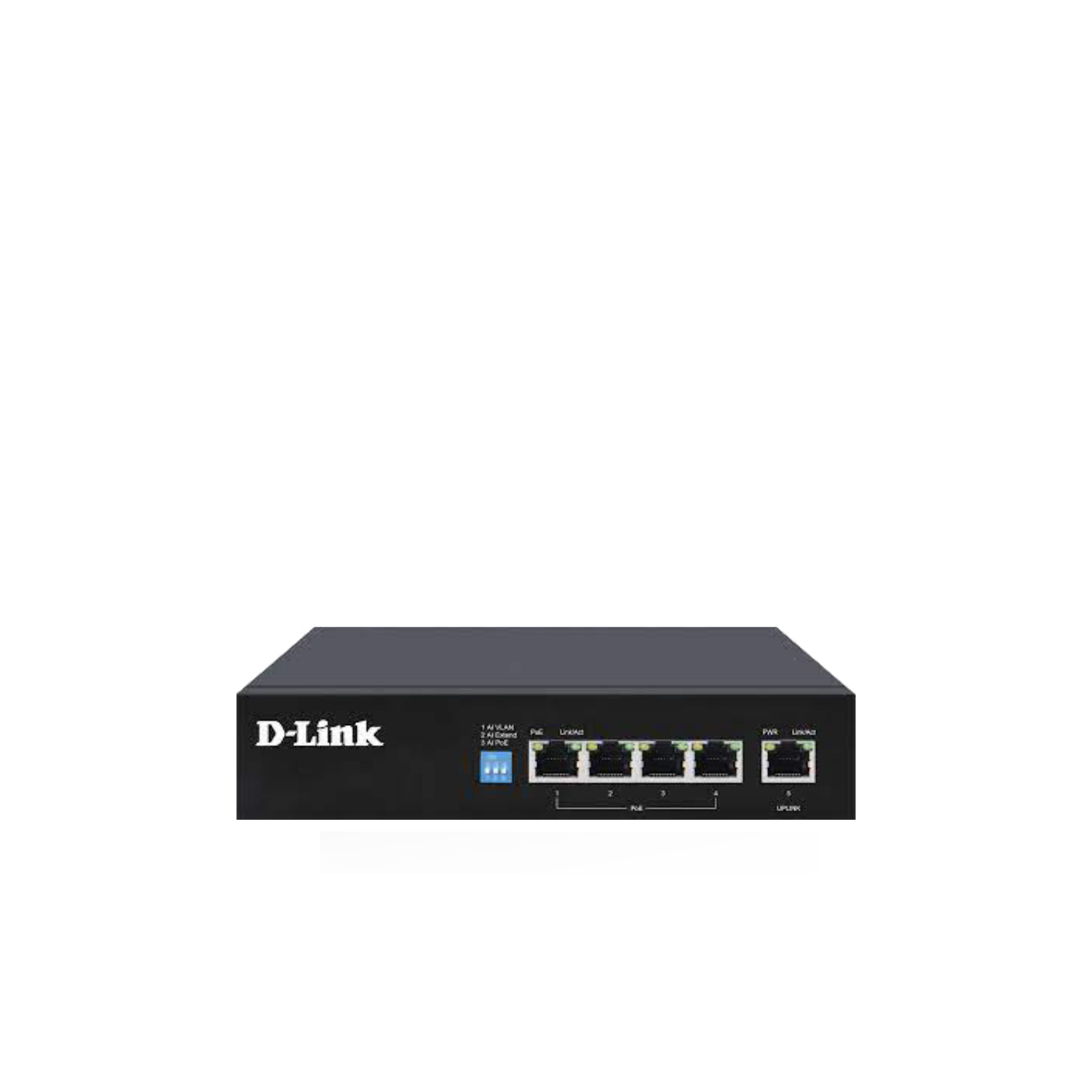 250M 5-Port 1000Mbps Switch with 4 PoE Ports and 1 Uplink Port