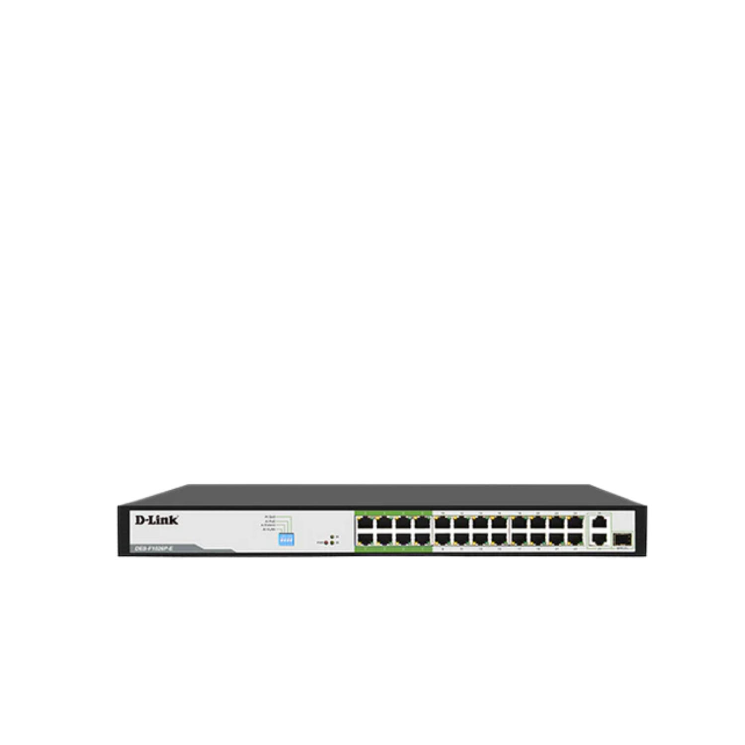250M 24-Port Fast Ethernet PoE Switch with 24-port POE+ (250W) with 2 x Gigabit Uplink Ports with 1 Combo SFP