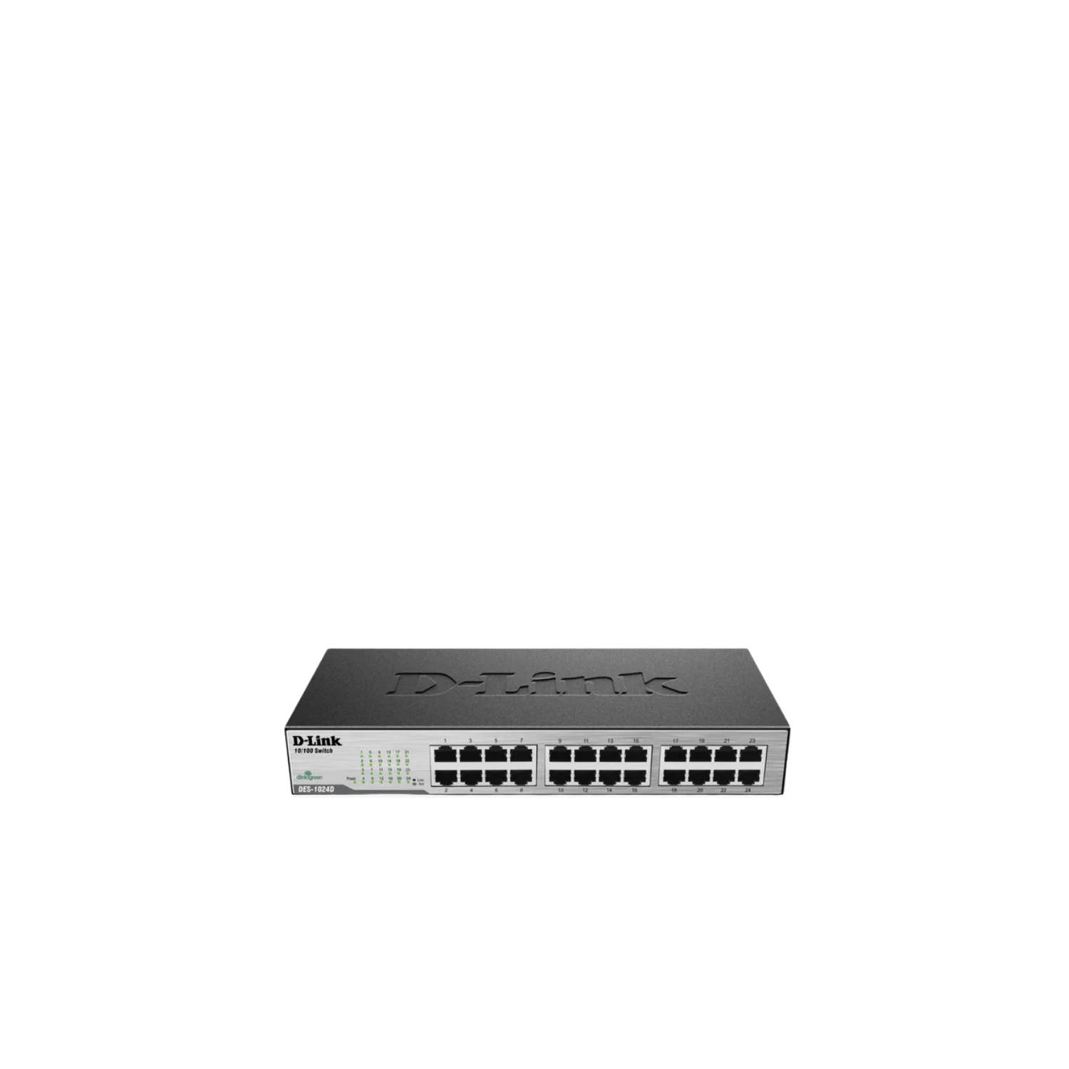 24-Port Fast Ethernet Desktop/Rackmount Switch In Metal Casing