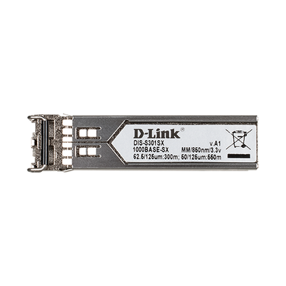1‑port Mini‑GBIC SFP to 1000BaseSX Multi‑Mode 550M Fibre Transceiver