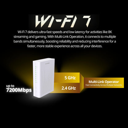 BE7200 Dual Band 10G Wi-Fi 7 EasyMesh Router