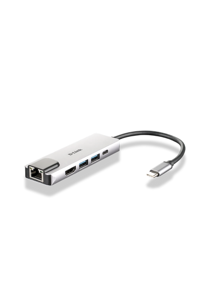 5-in-1 USB Type C Hub with HDMI/Ethernet and Power Delivery | DUB-M520