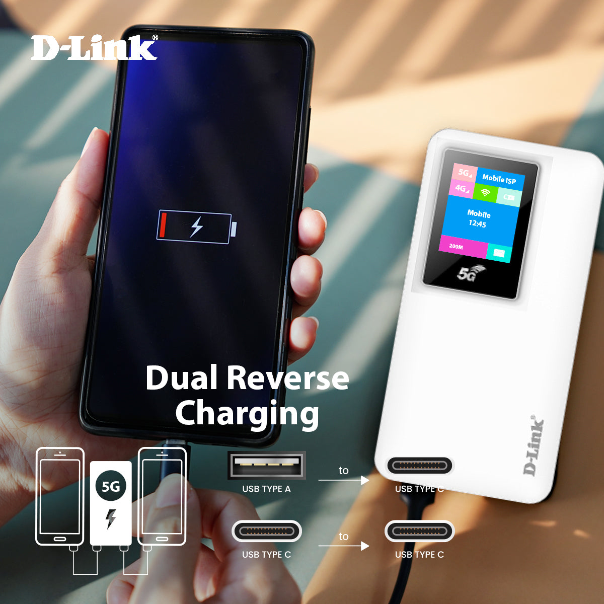 D-Link 5G Mobile Hotspot DWR-900V - Portable Wi-Fi Anywhere