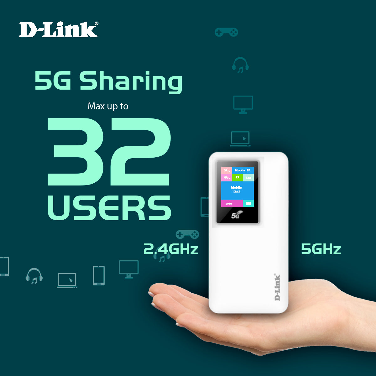 D-Link 5G Mobile Hotspot DWR-900V - Portable Wi-Fi Anywhere