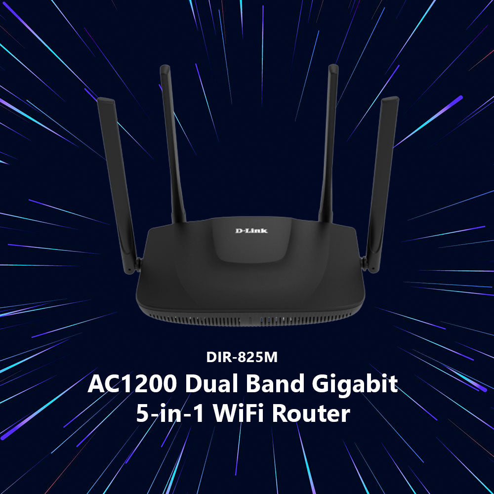 AC1200 Dual Band Gigabit 5-in-1 WiFi Wireless Router | DIR-825M