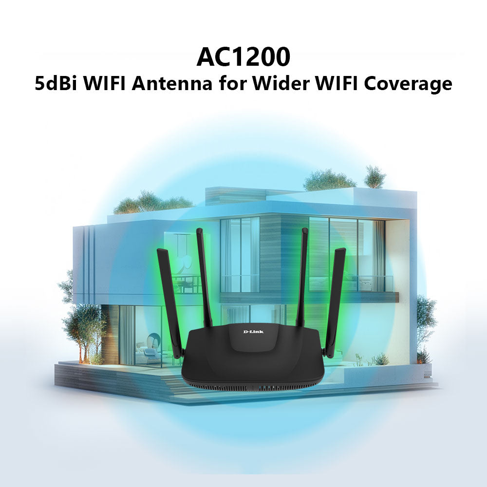 AC1200 Dual Band Gigabit 5-in-1 WiFi Wireless Router | DIR-825M