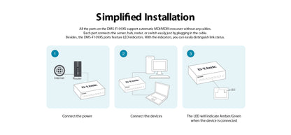 9-Port 2.5G/10G Multi-Gigabit (MG) Desktop Switch | DMS-F109XS