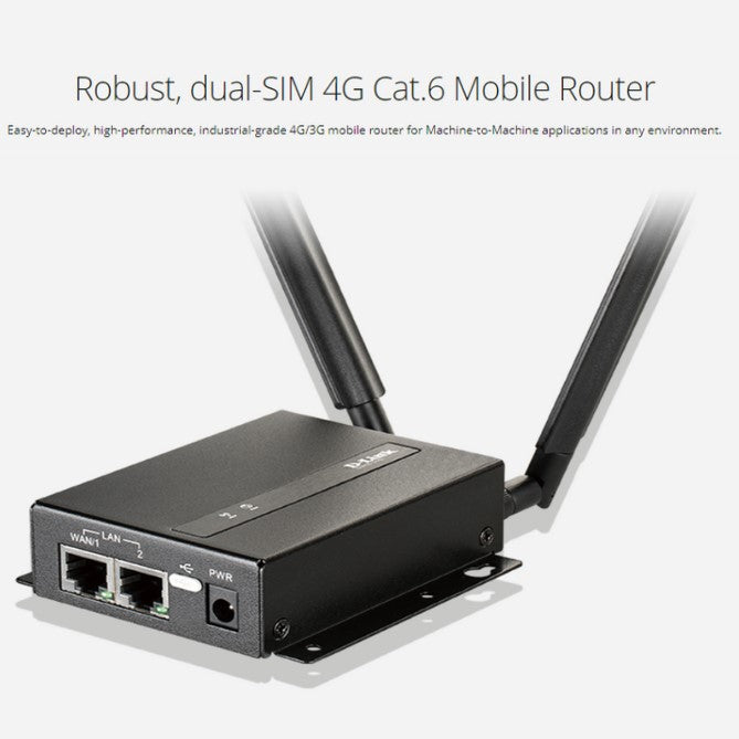 4G LTE Cat 6 Industrial Mobile VPN Router | DWM-315