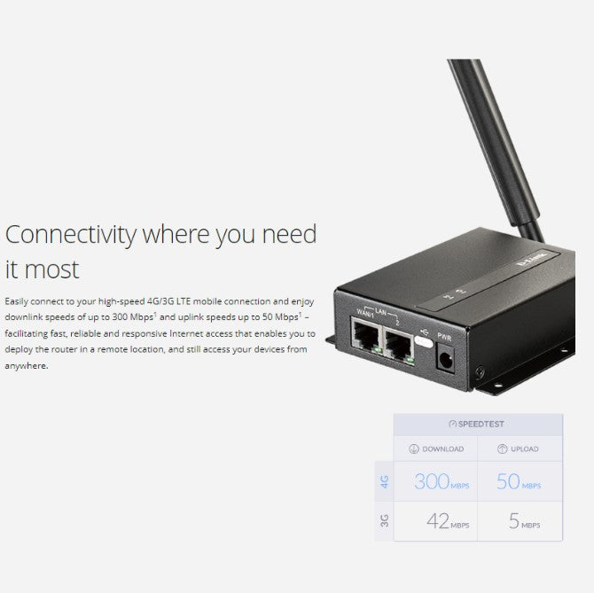 4G LTE Cat 6 Industrial Mobile VPN Router | DWM-315