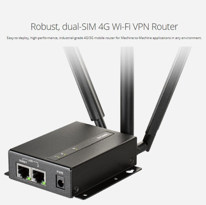 DWM-313 4G LTE M2M VPN Wi-Fi Router