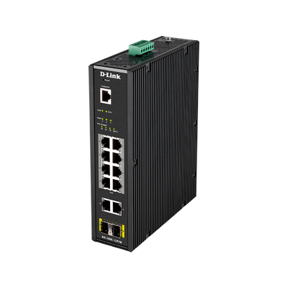 12-Port Gigabit Smart Managed Industrial PoE Switch-Wide Temp-240W PoE Budget