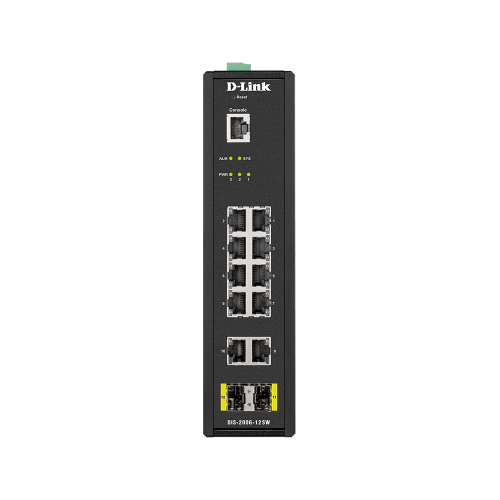 12-Port Gigabit Smart Managed Industrial Switch-Wide Temp