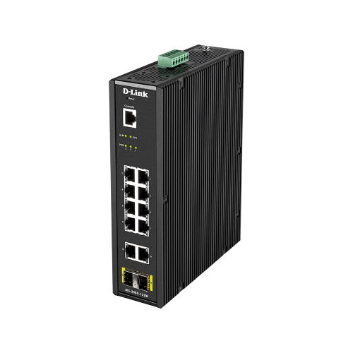 12-Port Gigabit Smart Managed Industrial Switch-Wide Temp