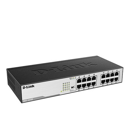 16-Port Gigabit Desktop/Rackmount Switch In Metal Casing | DGS-1016D