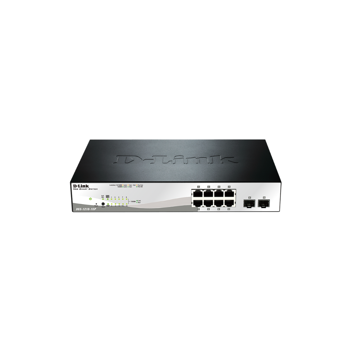 10-Port Gigabit Smart Managed PoE Switch | DGS-1210-10P